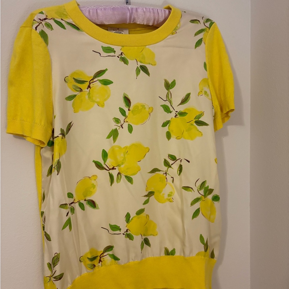 Kate Spade Yellow Lemon Top